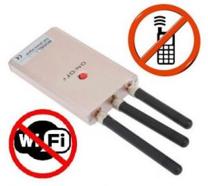 Przenośny Zagłuszacz Sygnału WIFI/Bluetooth + GSM/2G/3G/DCS + Kamer Bezprzewodowych itd.